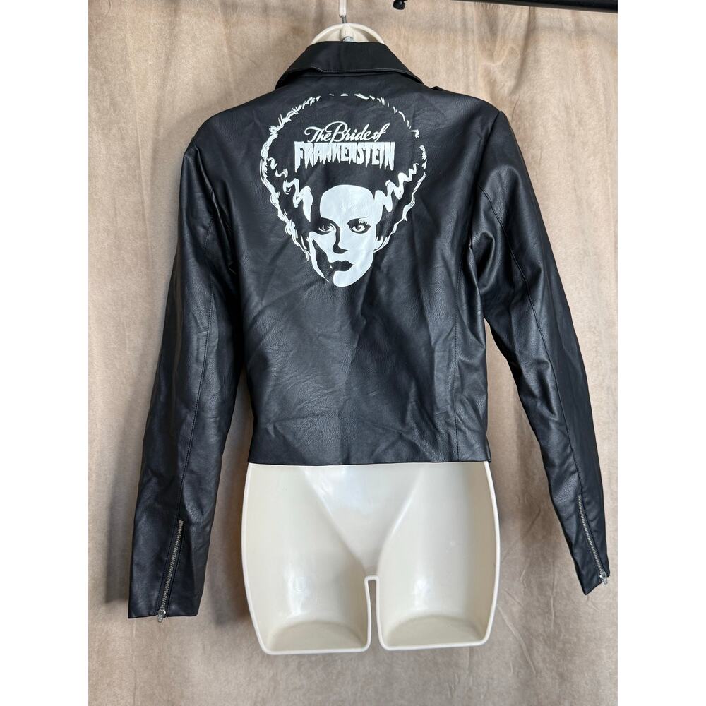 Unique Vintage Universal Monsters Bride of Frankenstein Leather Jacket M NWOT - Picture 6 of 7